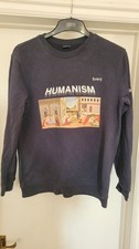 Lost Soles, Humanism Sweatshirt, Blue, Size L, 100% Cotton