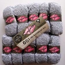 Sirdar Seafarer Artic Silver 10 X 50g Balls Double Knit Boucle Pale Grey Vintage