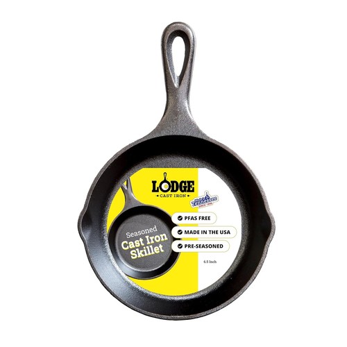 Inch pre seasoned cast - 6.5,