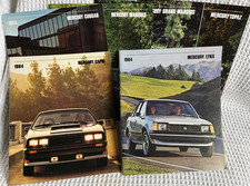  MERCURY COUGAR, CAPRI, MARQUIS, GRAND MARQUIS, LYNX, TOPAZ 1984 SALES BROCHURES