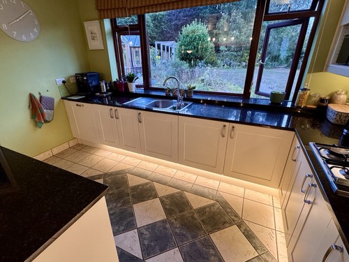 Large kitchen plus applicances - kitchen,