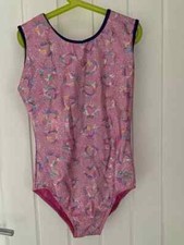 Girls The Zone leotard GB38 gymnastics Shiny glossy lycra