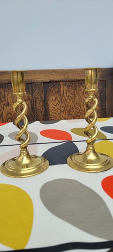 Antique brass barley - brass, twisted
