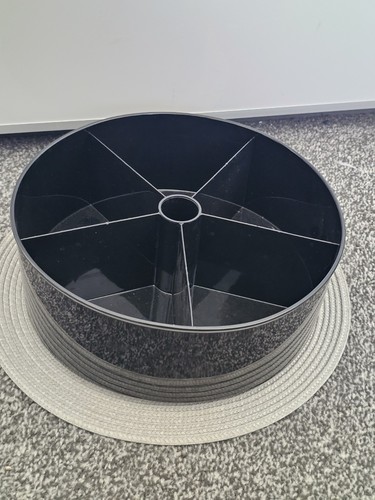 Black rotating lazy susan - black,