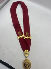 RAOB GLE Medal Sash Collar Medal Red Lodge 9190 Masonic Buffalo Medals