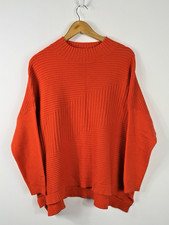 Burnt orange oversized jumper - burnt,
