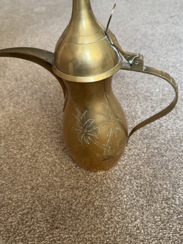 Antique brass arabic dallah - brass,