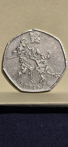 Olympic games fencing 50p - olympic,
