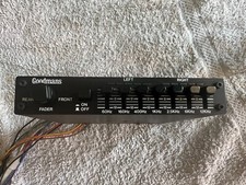 Goodmans DE-100X Super Slim Graphic Equalizer Stereo Amplifier Retro