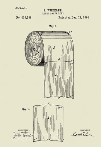 1891 toilet paper roll - 1891,
