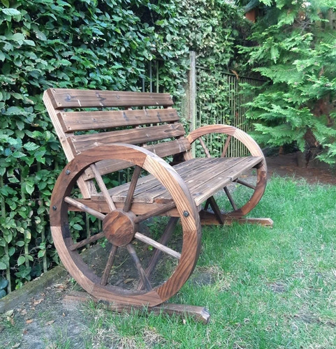 Rustic garden bench - rustic, 2