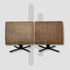 QUAD ESL 57 ELECTROSTATIC LOUDSPEAKERS INCL. QUADROPOD STANDS