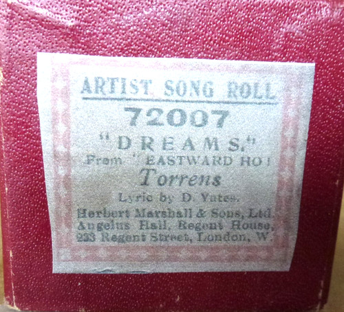 Pianola note word - pianola, roll