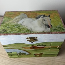 White Horse Ranch Music Jewelry Box Music Secret Drawers ~ My Old Kentucky Home