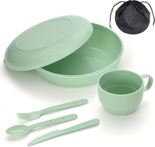 Piece camping mess kit with - camping,