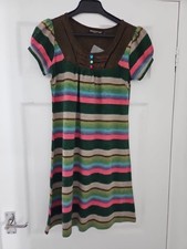 Pussycat London striped knit tunic dress size M