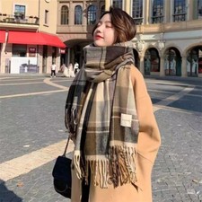 Women Winter Scarf Check