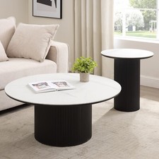 Round Marble Effect Coffee
