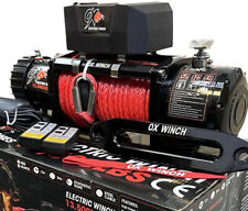 OX ELECTRIC WINCH 12v 13500lbs SYNTHETIC CARBON SERIES HEAVY DUTY - UK STOCK