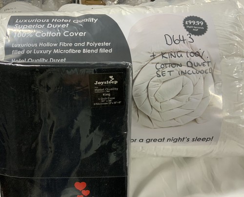 Job lot king duvet - king,