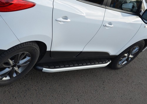 Aluminium side steps bars - aluminium,