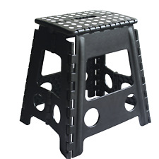MULTI PURPOSE PORTABLE FOLDING STOOL HOME SMALL SEAT PLASTIC COLLAPSIBLE STEP