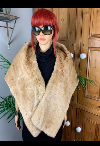 Vintage fur stole wrap - vintage,