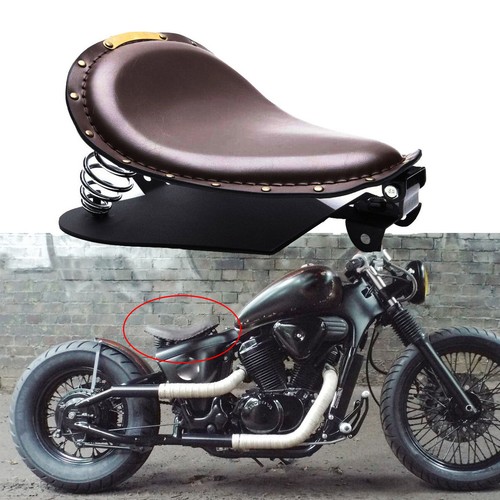 Brown motorcycle solo seat - brown,