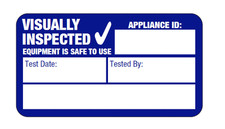 1040x Visual Inspection PAT Test Labels (Portable Appliance Stickers) 