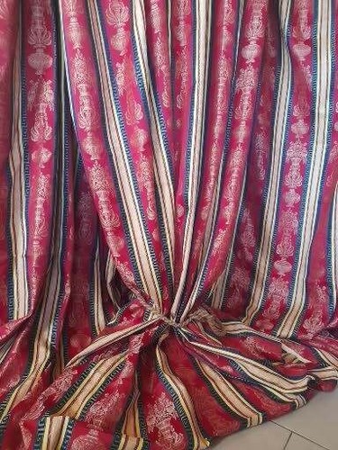 Pair demask silk regency - ,