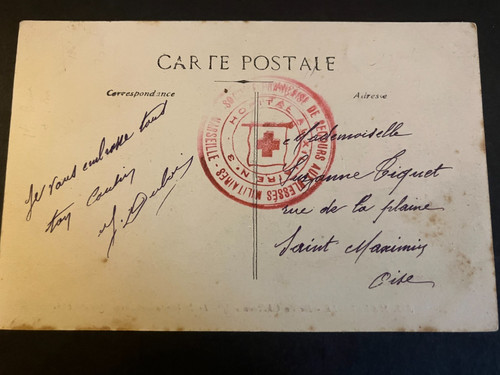 Ww1 france marseille red - red, cross