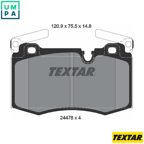 Brake pad set disc - pad,