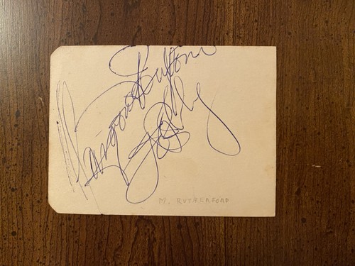 Margaret rutherford signed - rutherford,