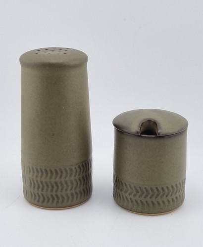 Denby chevron pepper shaker - denby,