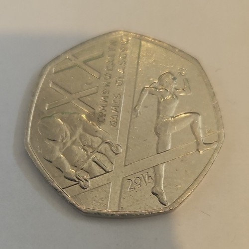 2014 elizabeth 50p coin - elizabeth, ii