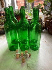 6 x Green Wine Bottles 750ml