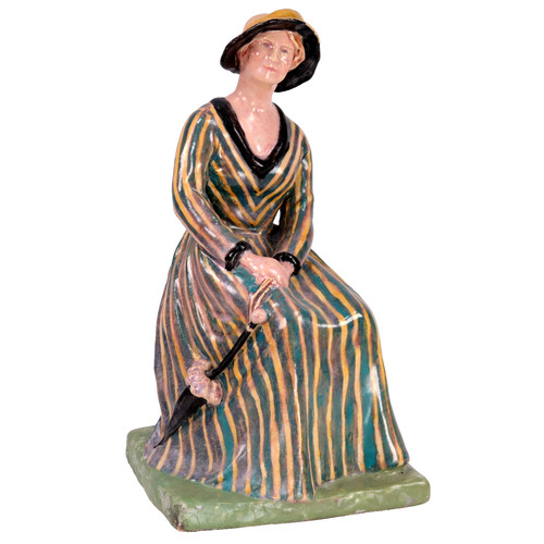 Antique art deco lady - antique, figurine