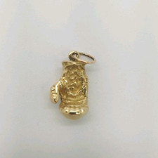  9ct  Boxing Glove Solid Yellow Gold 375 Charm / Pendant Full Hallmarked 