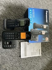 Panasonic KX-TGC222 Twin Cordless Telephone Answering System Black - NEW