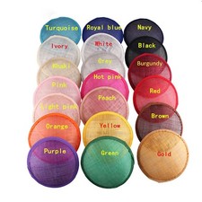 Round sinamay base for - base,