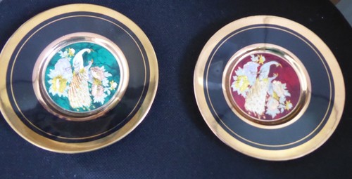 Chokin art 24kt gold - gold, plates