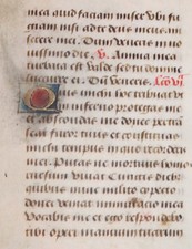 1450s VELLUM LEAF FROM BOOK OF