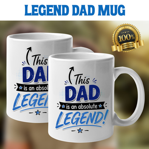 Dad legend mug funny - dad,