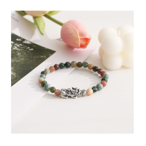 Indian agate pixiu bracelet - indian,