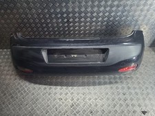 2009 FIAT GRANDE PUNTO 5 Door Hatchback Black  876 Rear Bumper 