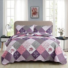 Patchwork Floral Bedspread Set