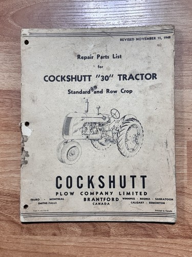 1948 cockshutt tractor - 30,