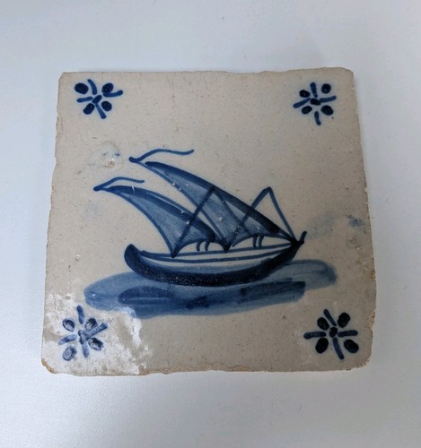 Antique portuguese tile with - portuguese,