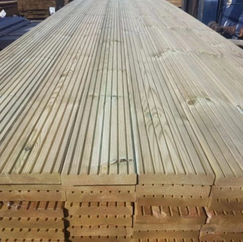 Pressure treated decking - treated,