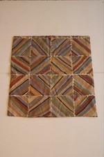 Handmade Vintage Collier Campbell Kasak Fabric Cushion Cover